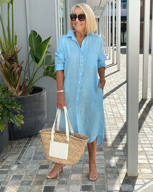 Vestido casual de lino