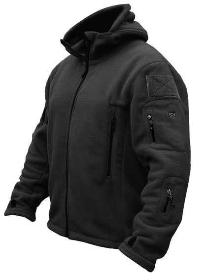 Cálida chaqueta polar cortaviento para hombre | Perfecta para actividades al aire libre