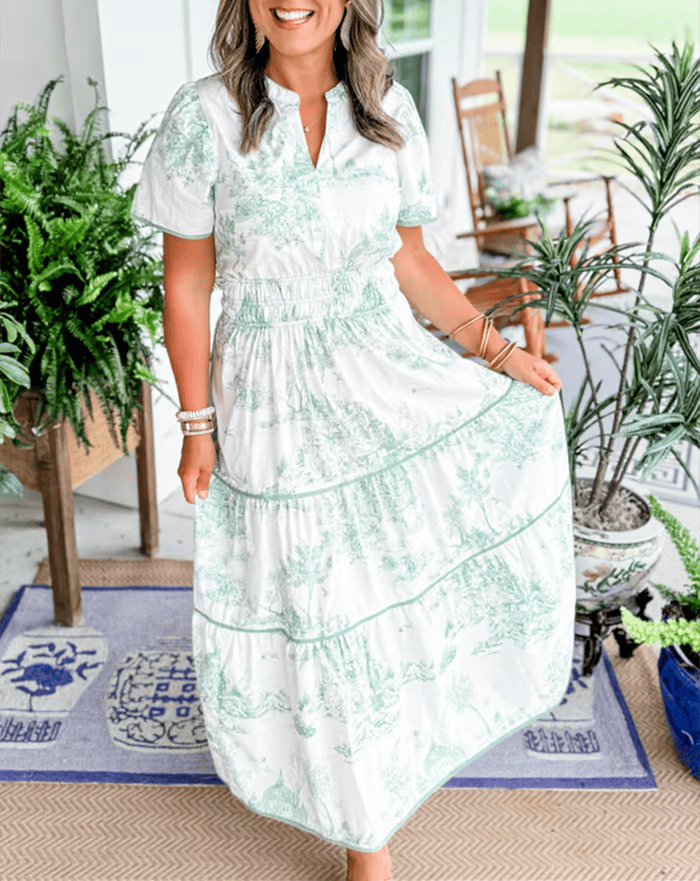 Classic charm maxi dress