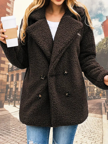 Chaqueta de punto de felpa