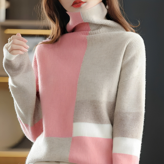 Elisa | Sudadera casual con cuello alto - ideal para otoño/invierno