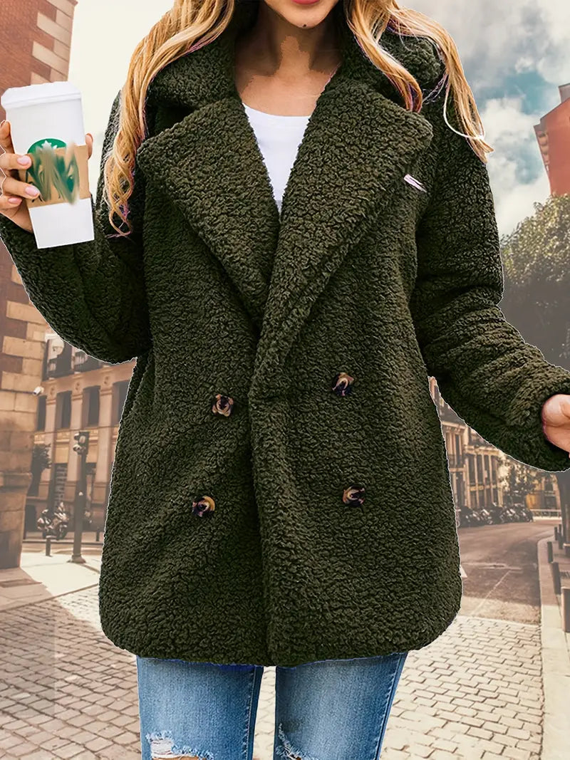 Chaqueta de punto de felpa