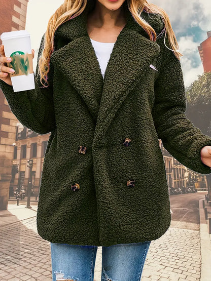 Chaqueta de punto de felpa