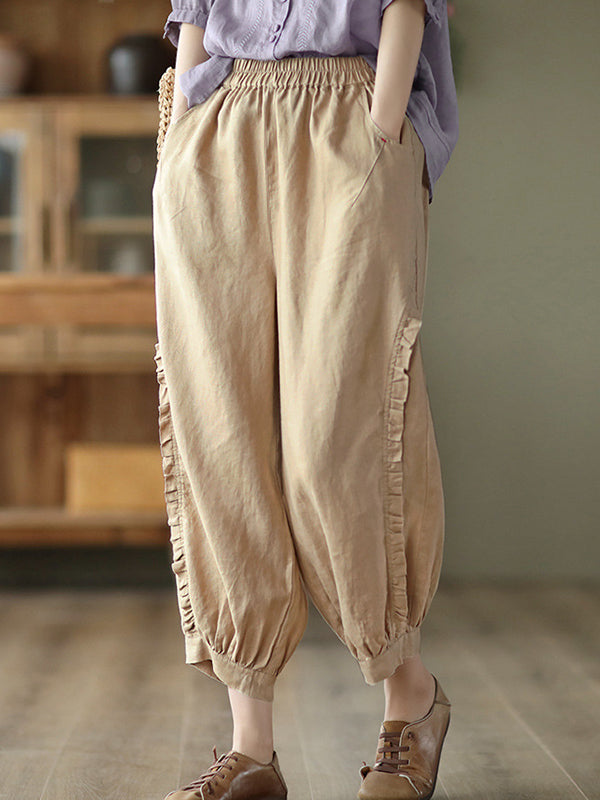 Chike - Pantalones de harén con volantes