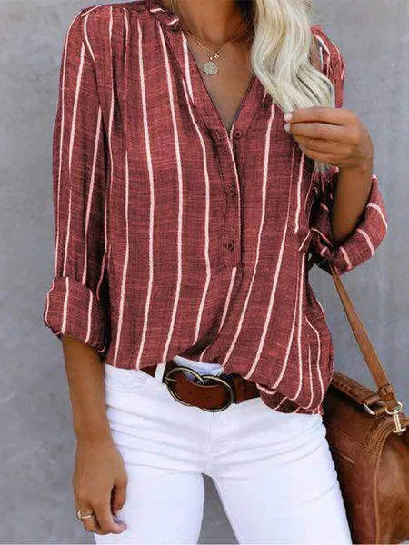 Ariel | Elegante blusa de rayas para mujer