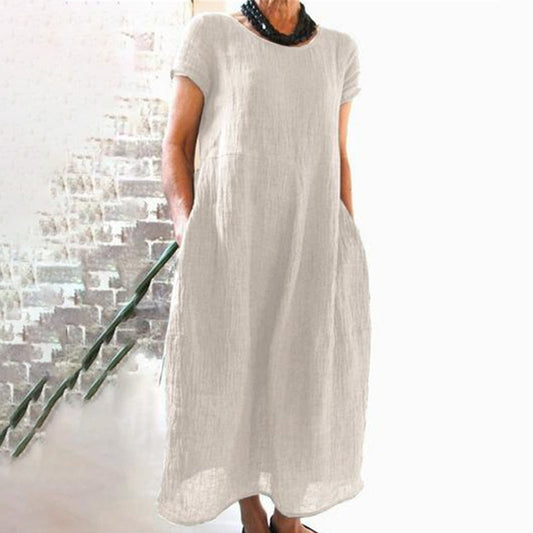 Loose one-coloured dress