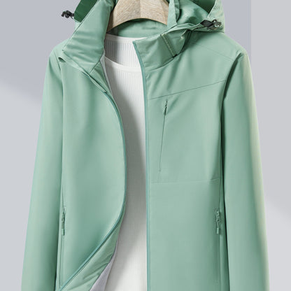 Evelien | Chaqueta outdoor cortaviento e impermeable con forro polar y capucha
