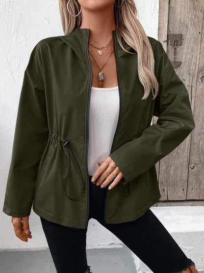 Harper | Chaqueta con cremallera y cordón de ajuste para mujer