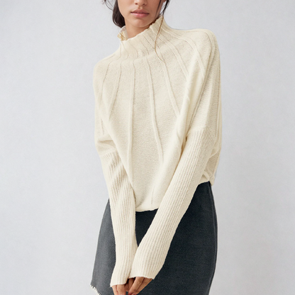 Jaeda - Elegante jersey de cuello alto de invierno para mujer
