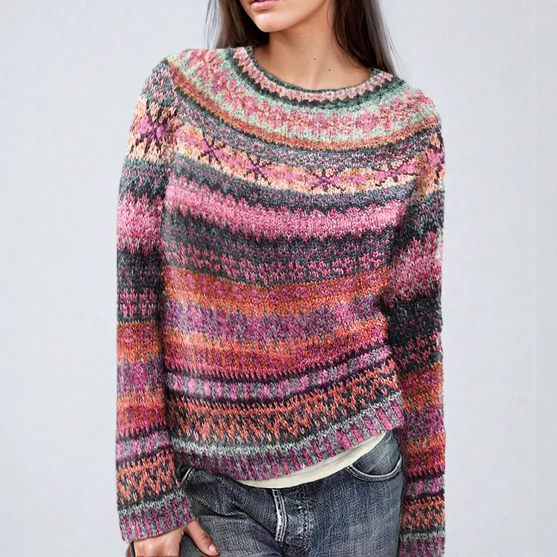 Patti | Jersey de punto a rayas de colores