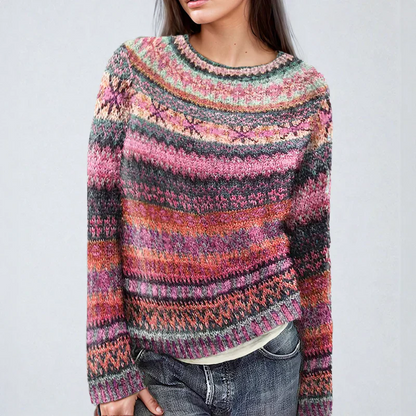 Patti | Jersey de punto a rayas de colores