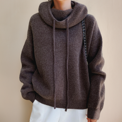 Lana - Sudadera con capucha de manga larga para mujer