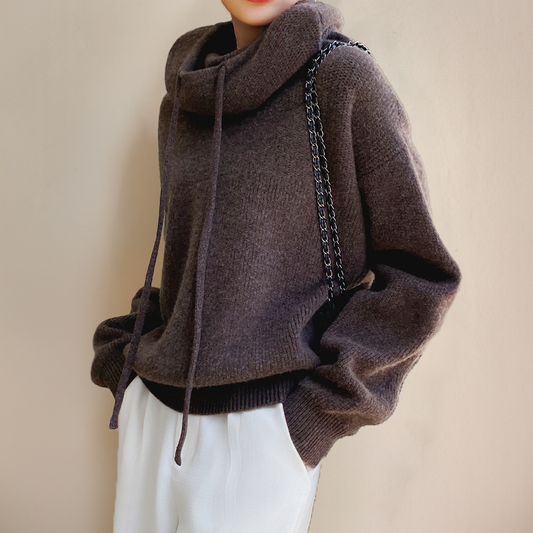 Olyvia - jersey de punto informal con capucha