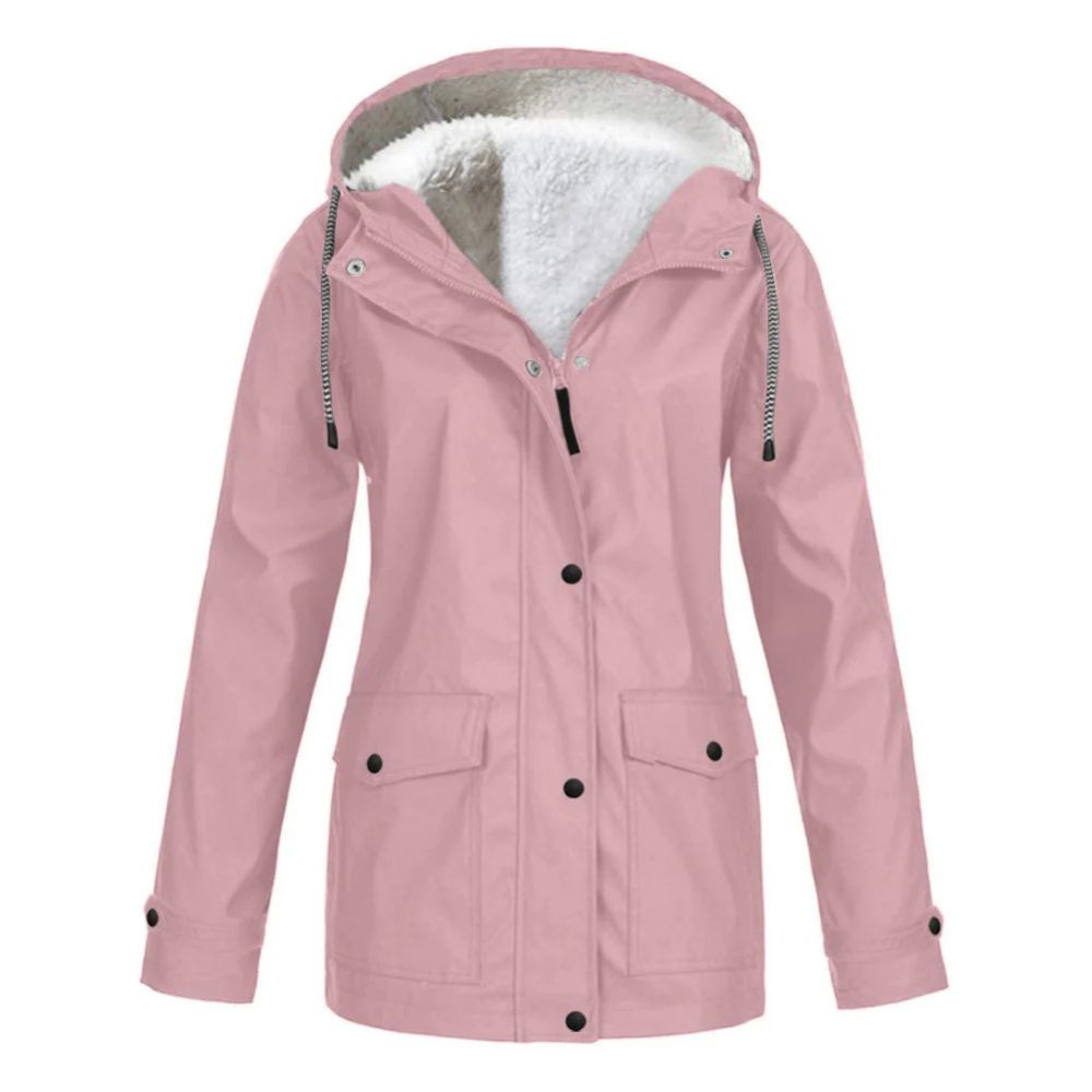 Chaqueta de invierno para mujer con forro polar | Linda