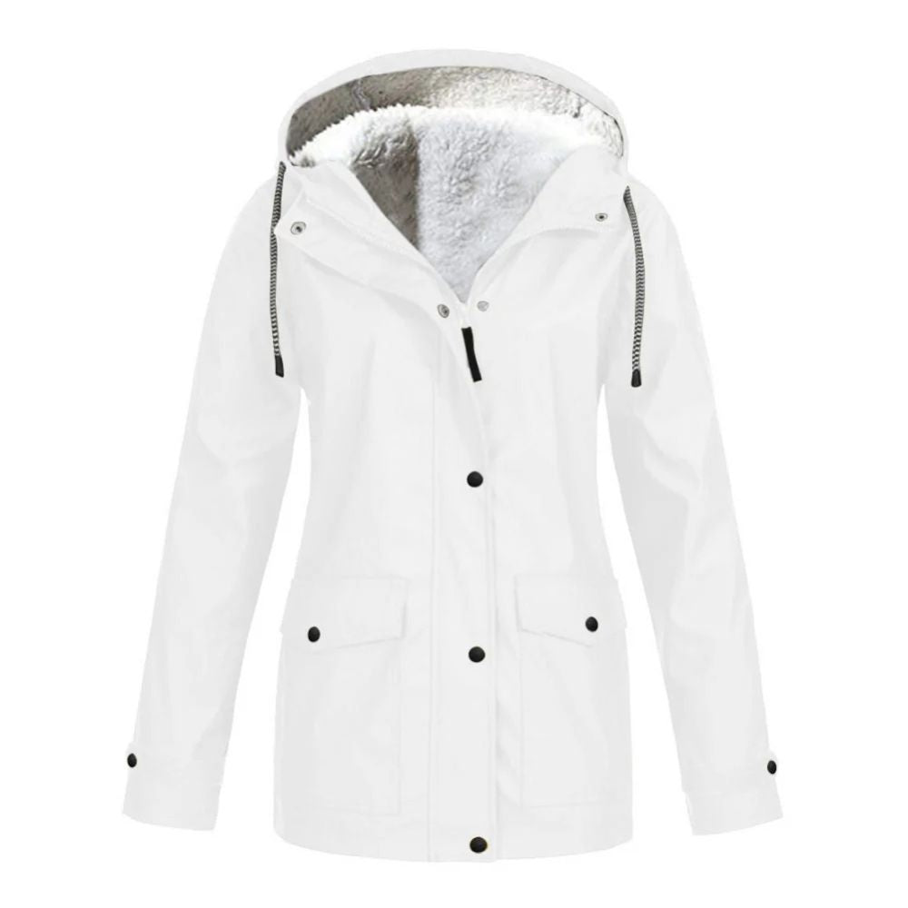 Chaqueta de invierno para mujer con forro polar | Linda