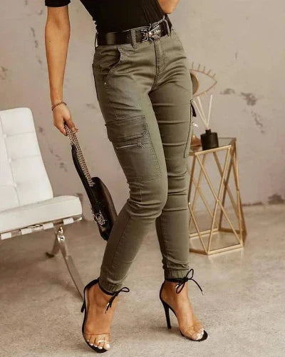 pantalones cargo chic para mujer