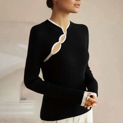 Roosjean - Elegante jersey de canalé para mujer