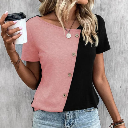 Camiseta de manga corta para mujer