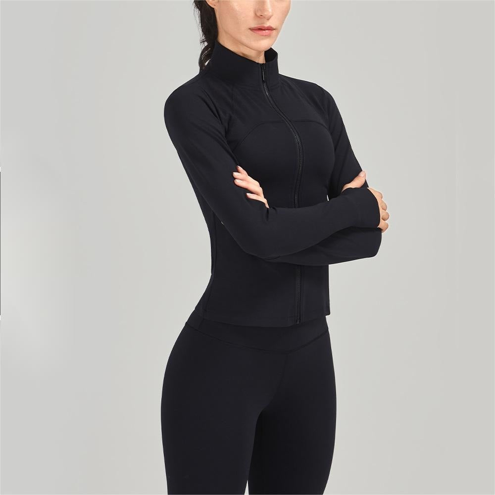 Heidi-Mode | Chaqueta de yoga deportiva con cremallera