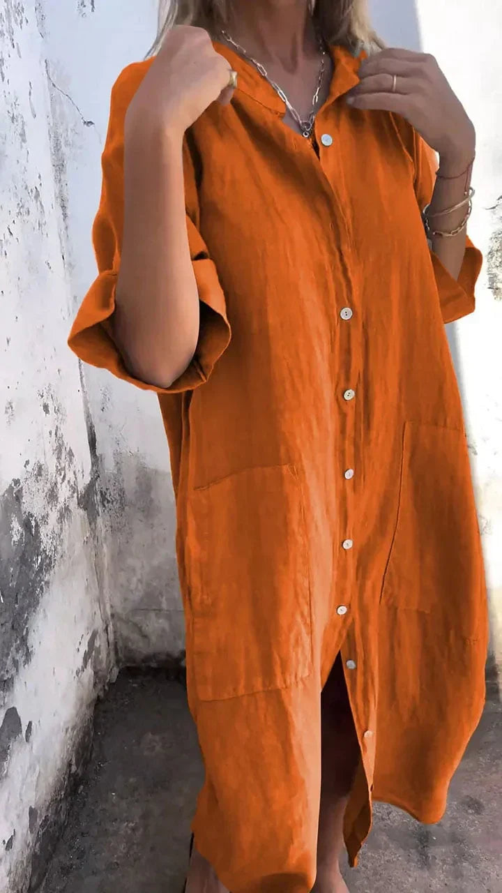 Long Casual shirt dress