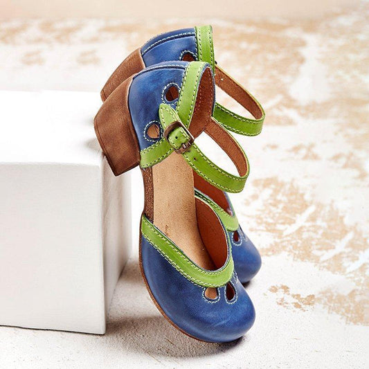 Yolanda® | Cómodas sandalias de tacón bajo