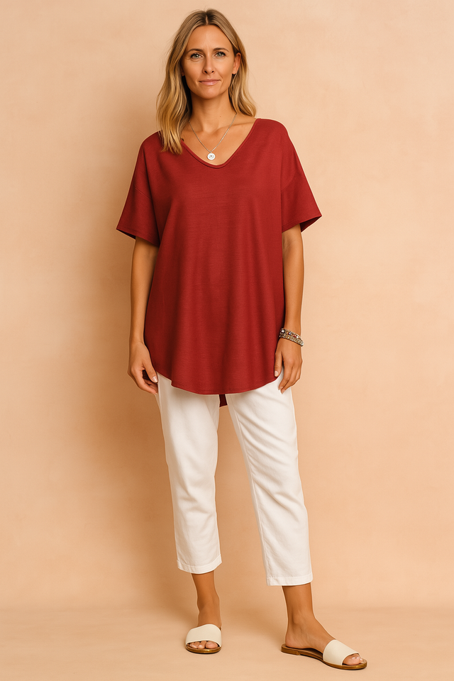 Damska Bluzka Loose Fit
