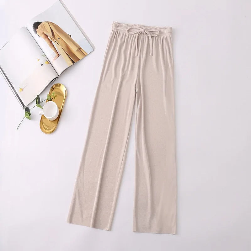 pantalones de punto suave
