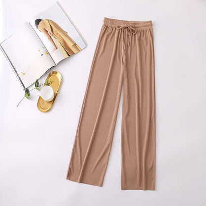 pantalones de punto suave