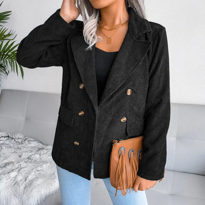 Blazer de canalé para mujer