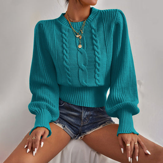 Lana | Jersey de punto azul para un invierno con estilo