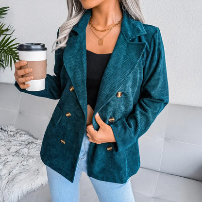 Blazer de canalé para mujer