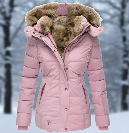 Eva - Chaqueta de invierno de alta calidad forrada de piel sintética para los días fríos