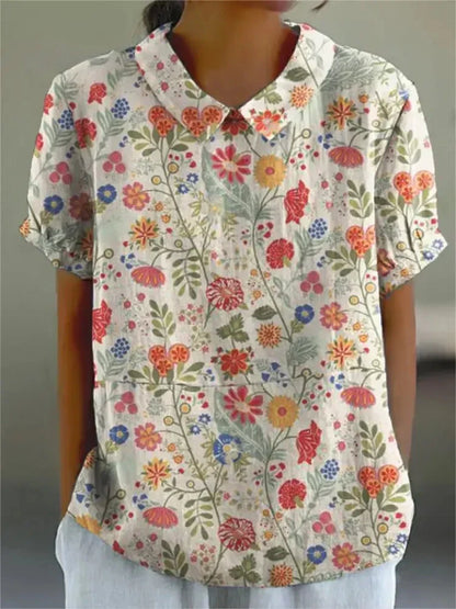 Blusa con estampado floral para mujer