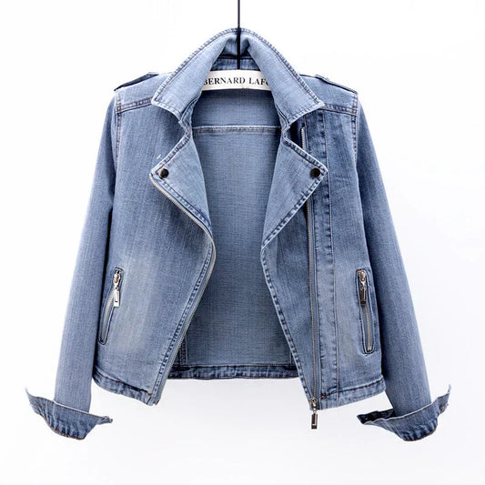 Chaqueta vaquera lavada para mujer | aerin