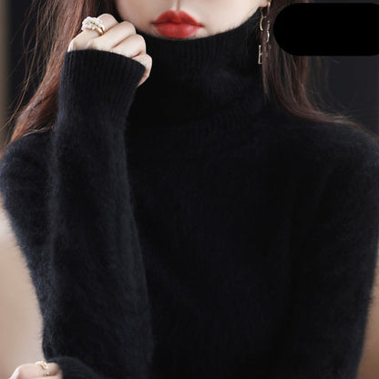Uleka Sweater | Jersey de cuello alto de cachemira para mujer