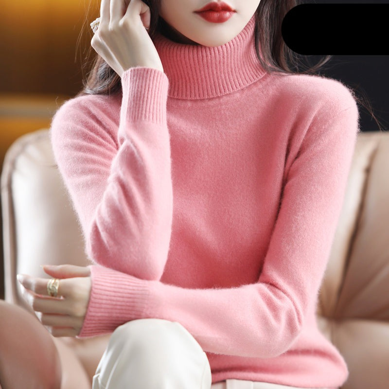Uleka Sweater | Jersey de cuello alto de cachemira para mujer