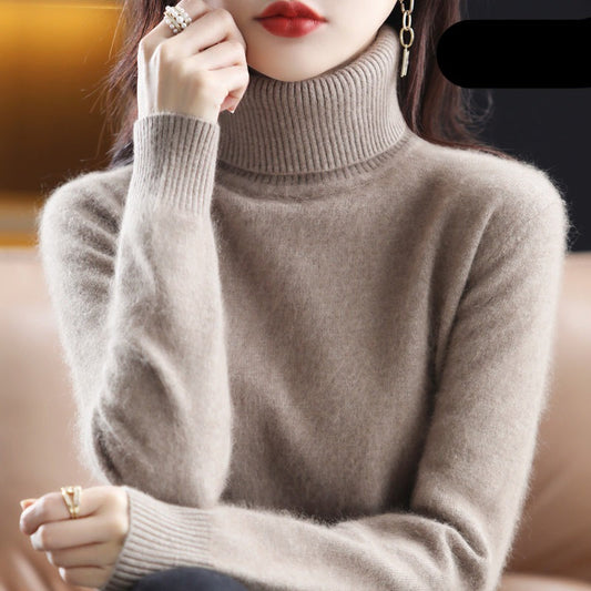 Uleka Sweater | Jersey de cuello alto de cachemira para mujer
