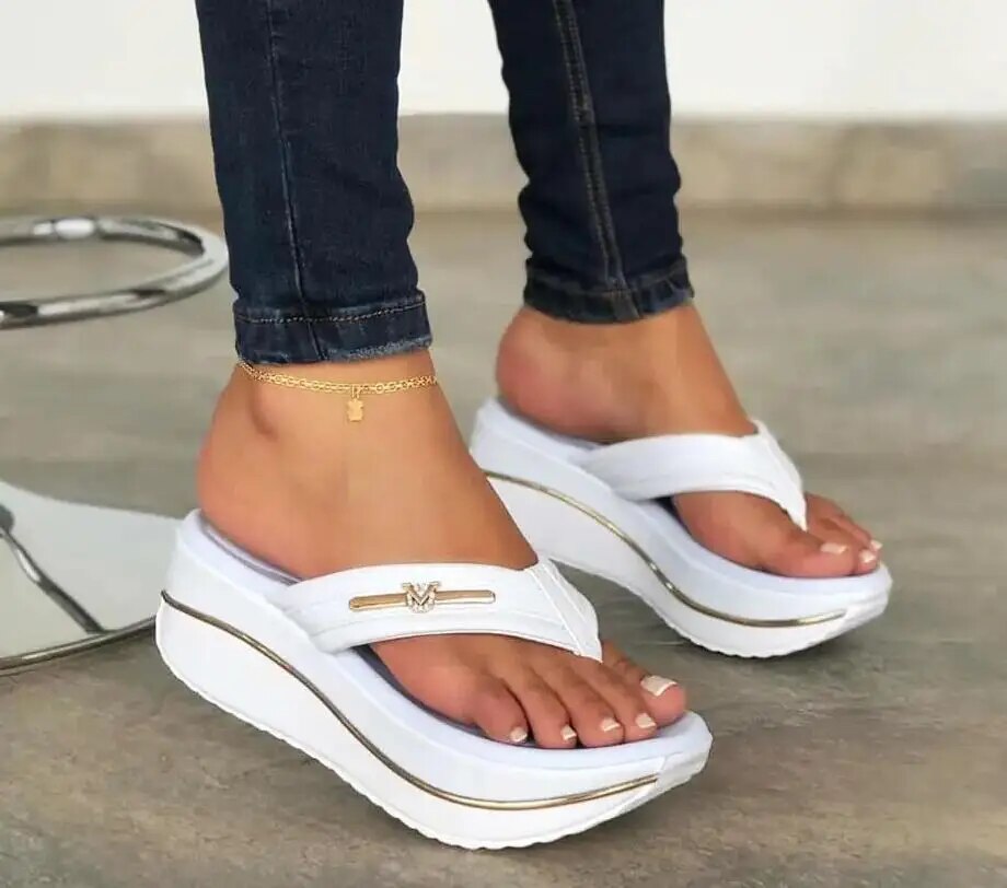 Yara® | Elegantes sandalias de tacón de cuña grueso para mujer