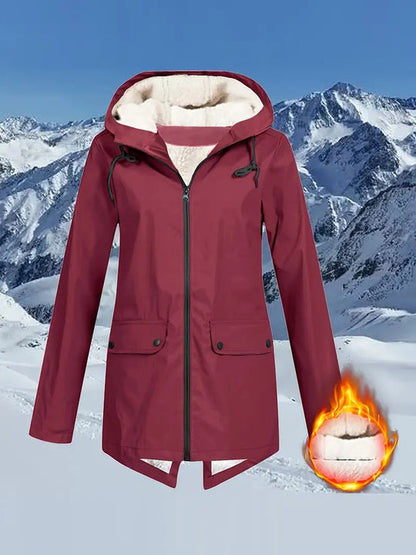 Daleyza | Chaqueta impermeable con cordón de ajuste