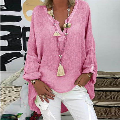 MiaMilana - Elegante blusa de lino para mujer