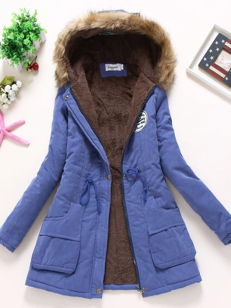 Abrigo de invierno para mujer, moderno, cálido y adaptable