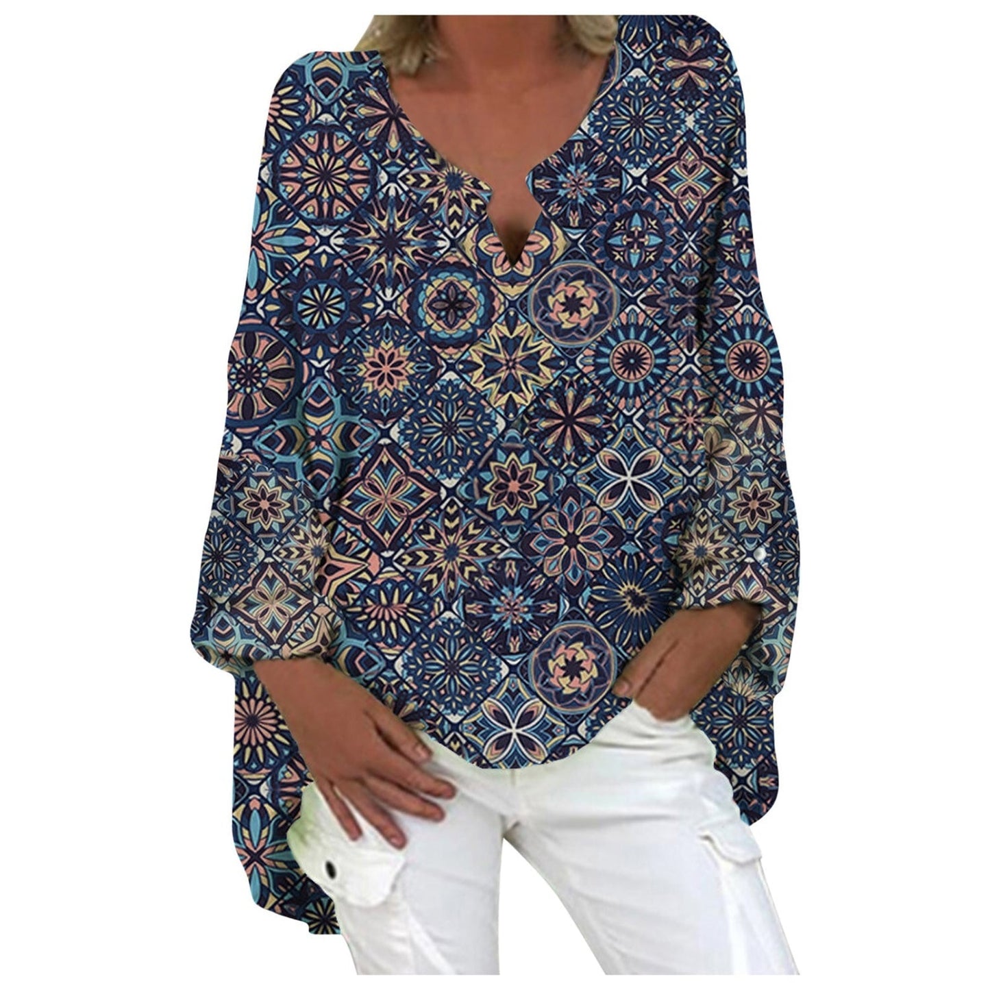 MiaMilana - Elegante blusa de lino para mujer