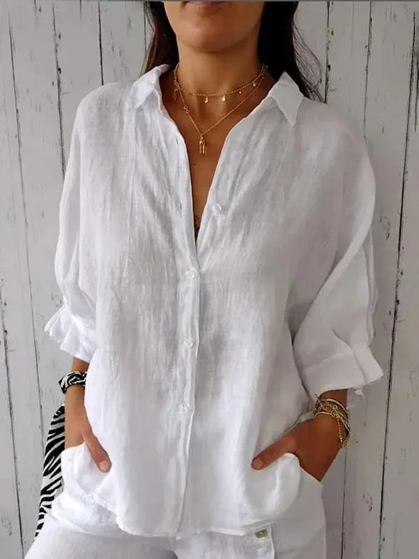 Cheryl | Elegante Blusa de Lino para Mujer
