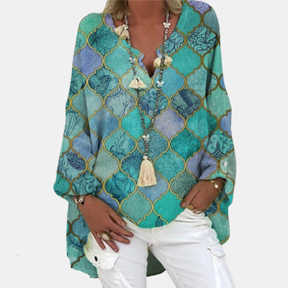 MiaMilana - Elegante blusa de lino para mujer