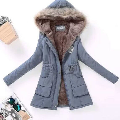 Abrigo de invierno para mujer, moderno, cálido y adaptable