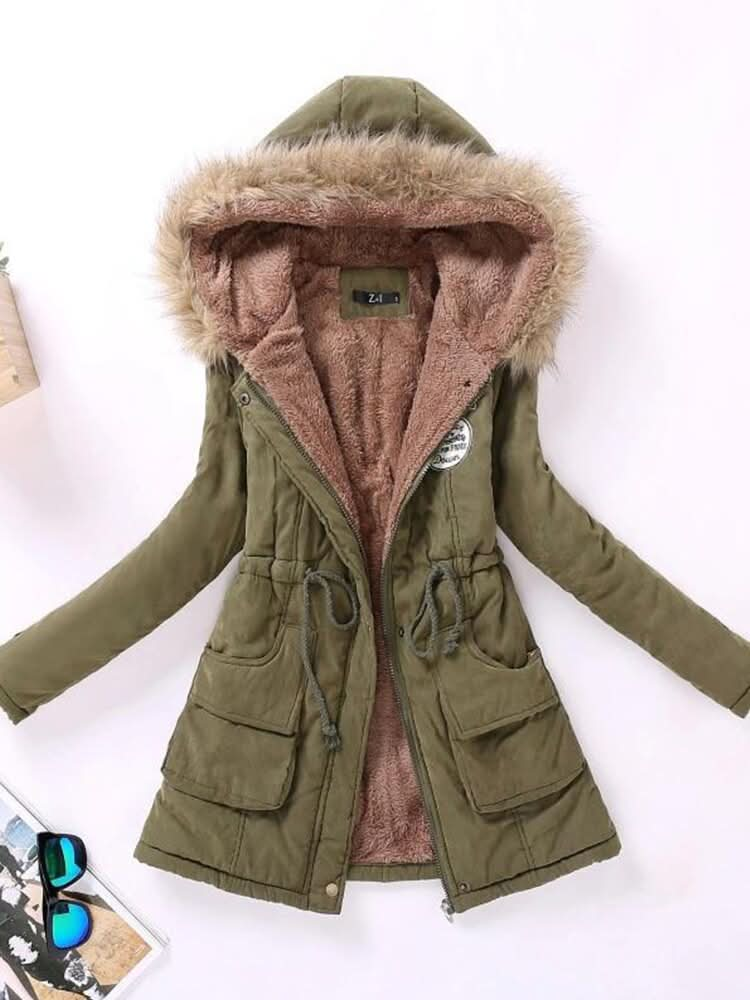 Abrigo de invierno para mujer, moderno, cálido y adaptable