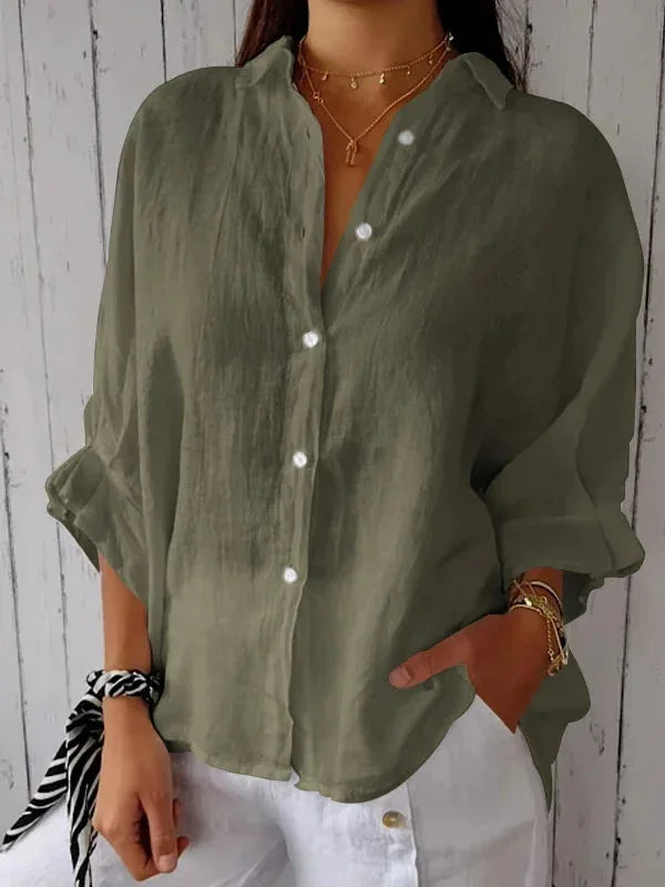 Cheryl | Elegante Blusa de Lino para Mujer