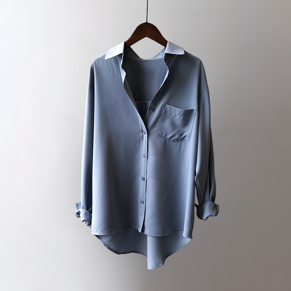 Camisa de señora con bolsillo