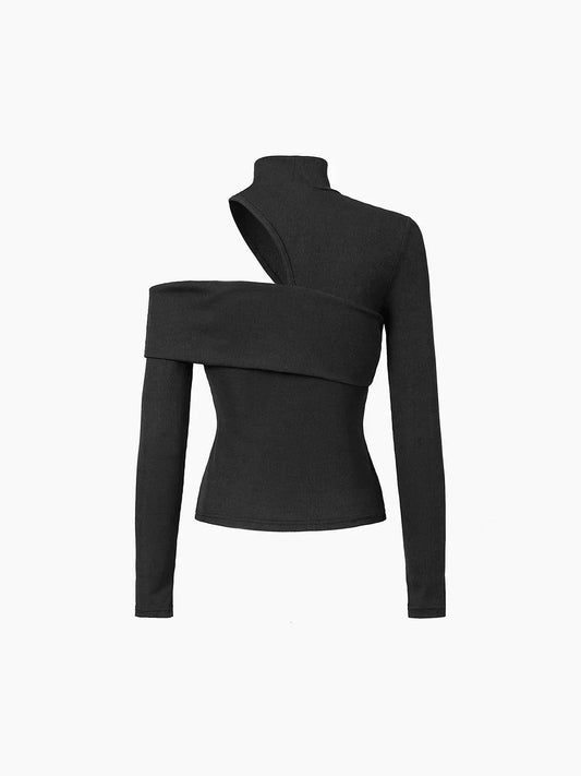 Karina | Elegante top de punto con mangas largas