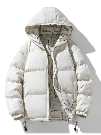 Chaqueta de invierno con capucha y diseño casual de múltiples bolsillos para hombre | Perfecta para actividades al aire libre